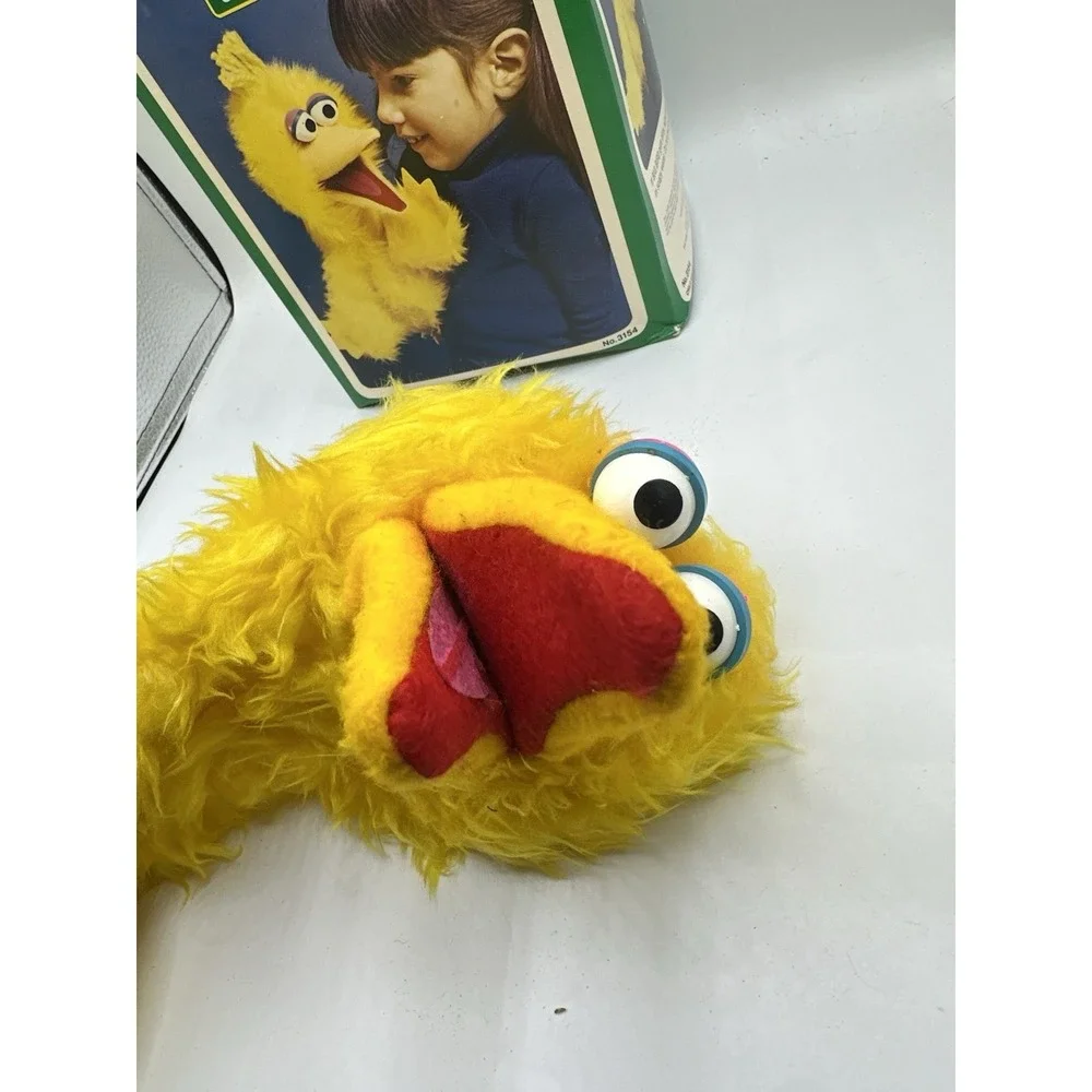 VTG Sesame Street Hand Puppet Lot 4 Bert Ernie Big Bird Count Jim Henson Muppet